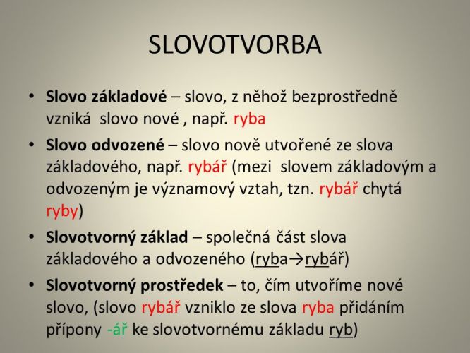 Co je základové slovo?