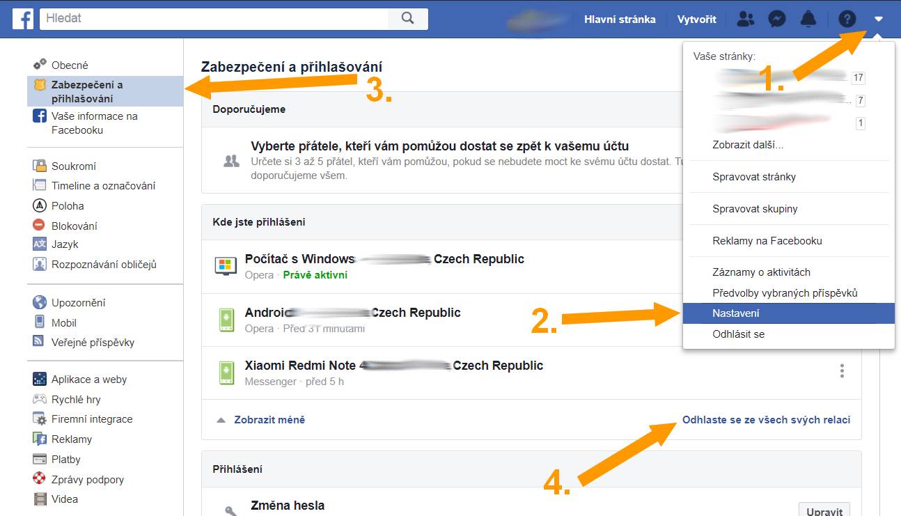 Jak se odhlásit z Facebooku Když to nejde?