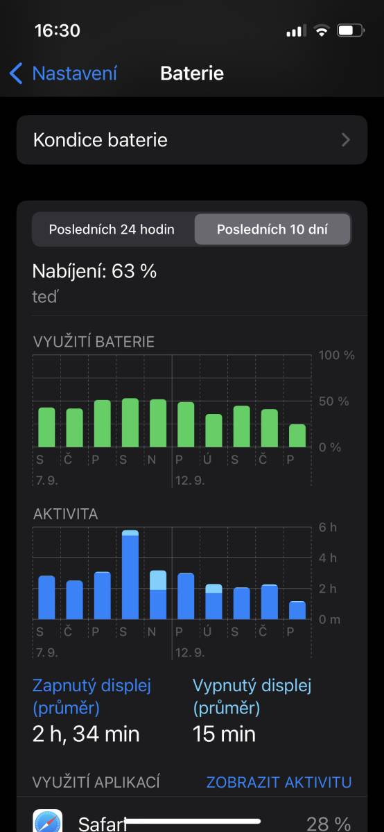 Jak dlouho vydrzi nabity iPhone 13 Mini?