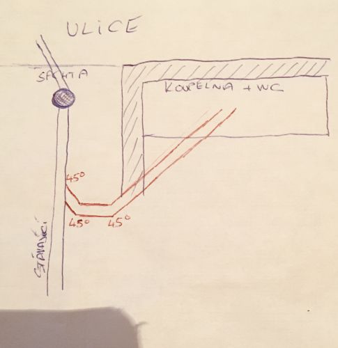 Jak se dostat s odpadn trubkou do achty? #6