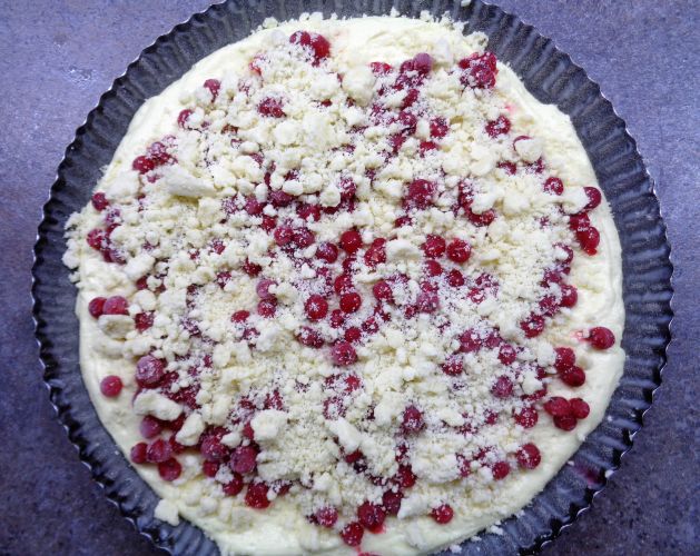 Kol s borvkami a tvarohem