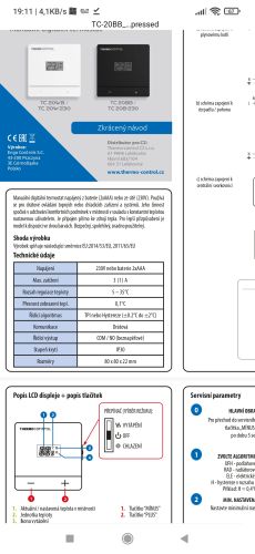 Termostat 1A.Lze zapojit na 220V?