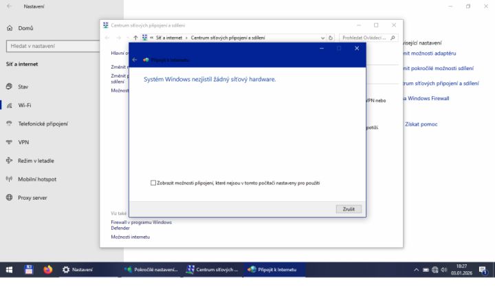 Nefunkční WiFi, rozhodli jste se nepřipojovat #2