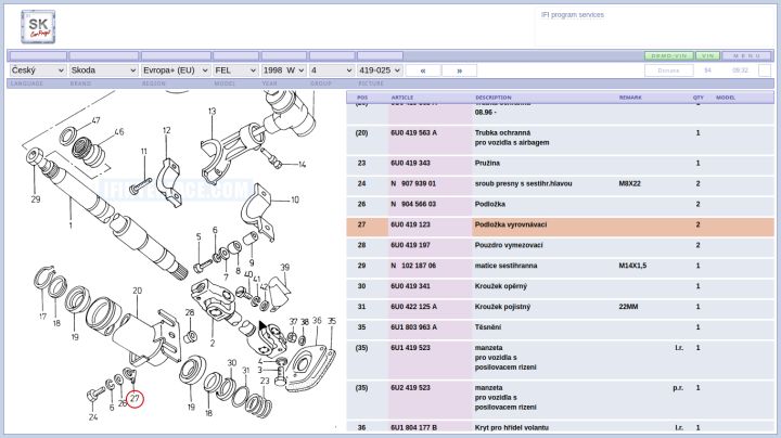 Felicia, starter toci, nenastartuje motor, nesviti kontrolky #3