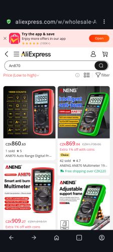 Odešel digitální multimetr PU 510