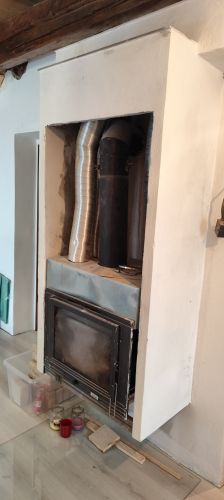 Zakrytí vrchní části krbu