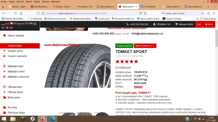 Pneu Tomket, ano / ne? #2