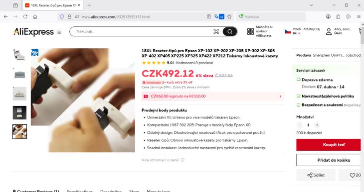 Reset softwarem
