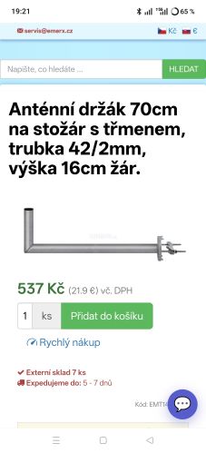 Instalace starlinku na střechu