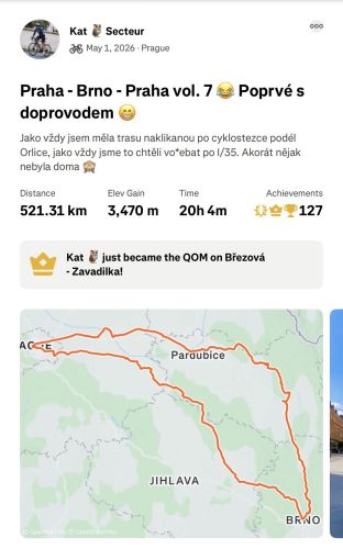 Kolik nejvíce km za den jste ujeli na kole #6