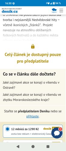 Předplatné internetových Novin