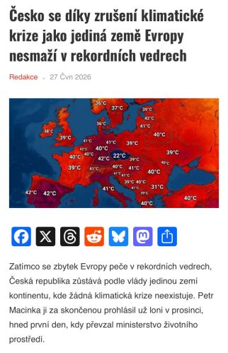 Meterologové přepisují tabulky hodnot extrémní vedro