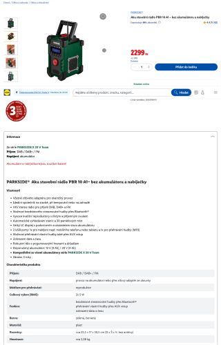 Stolní radiopřijímač do pokoje