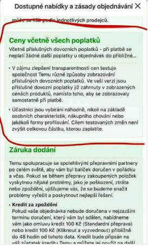 Temu má výpalné v ceně každého kusu zboží